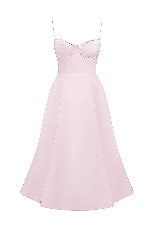 SELENE MIDI DRESS - BLUSH