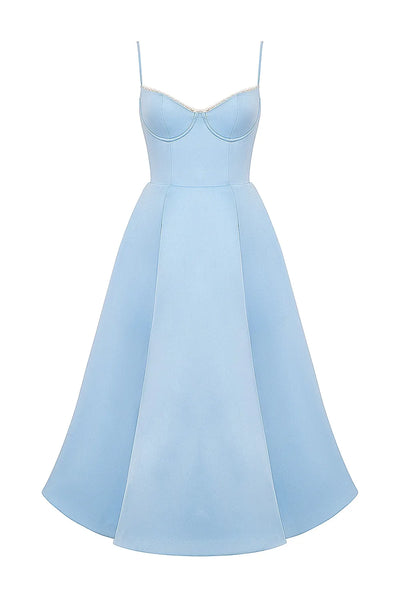 SELENE MIDI DRESS - BLUE