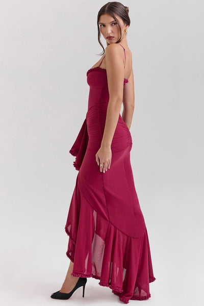 ELOWEN MAXI DRESS - WINE