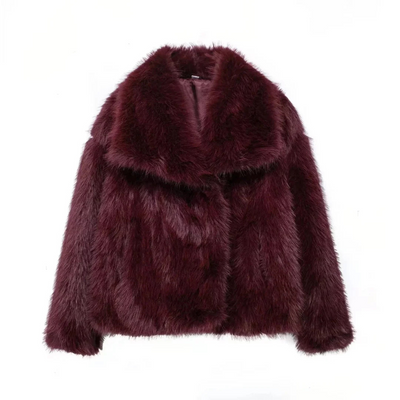 Yasmin - Coat with fur effect