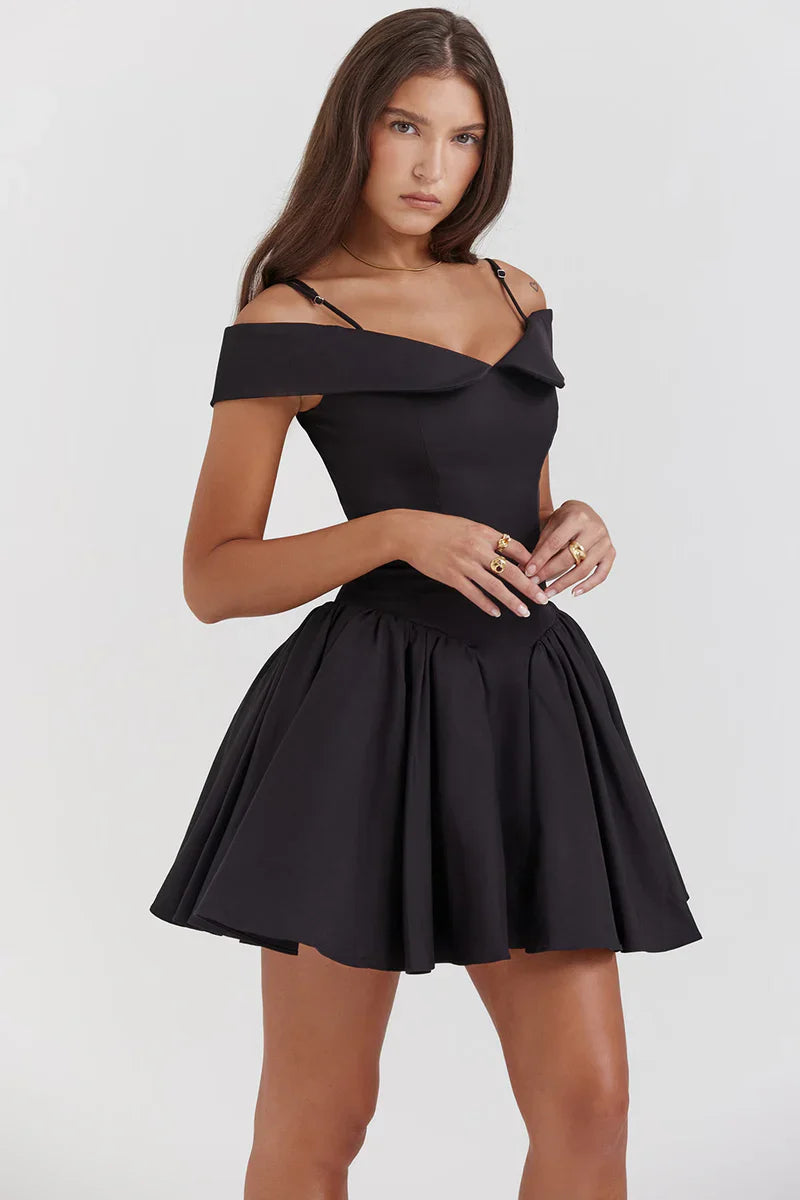 ISLA MINI DRESS - BLACK