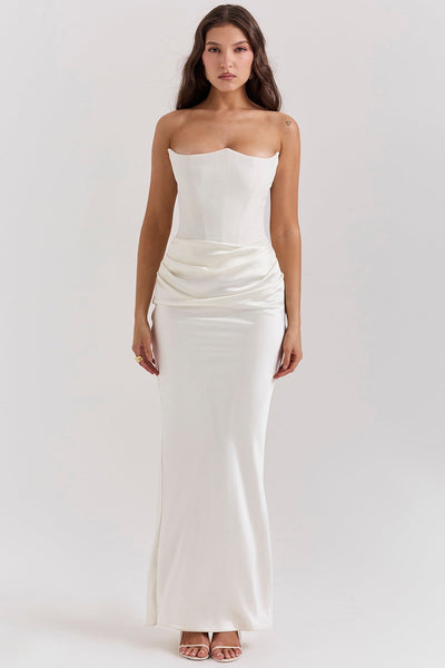 ROSALIND MAXI DRESS - IVORY