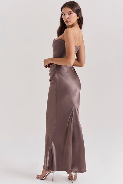 ROSALIND MAXI DRESS - SMOKE