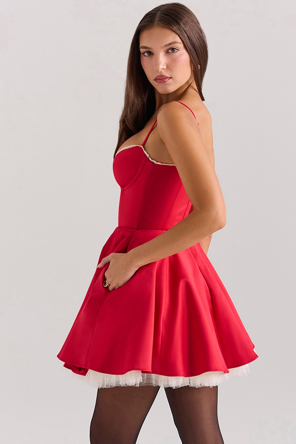 SELENA MINI DRESS - RED