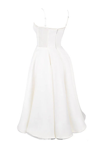 SELENE MIDI DRESS - WHITE