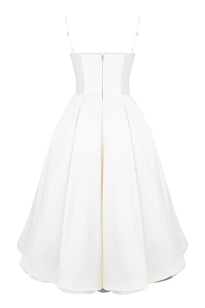 SELENE MIDI DRESS - WHITE